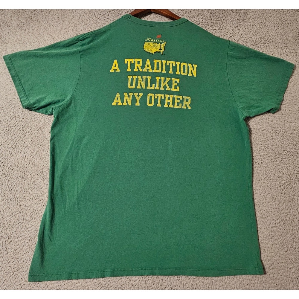 47 Brand Masters Golf T Shirt Mens 2XL Green A Tradition Unlike Any Other Cotton